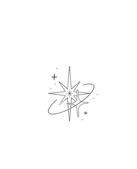 Nova Star Tattoo, Shooting Star Drawing, Starlight Tattoo, Soft Tattoo, Self Love Tattoo, Kawaii Tattoo, Doodle Tattoo, Friendship Tattoos, Cute Little Tattoos