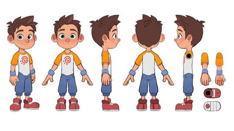 Cartoon Character Turnaround Sheet, 2d Model Sheet, 2d Character Model Sheet, Luigi Lucarelli, 3d Karakter, Character Turnaround, Interesting Drawings, Animation Character, Character Model