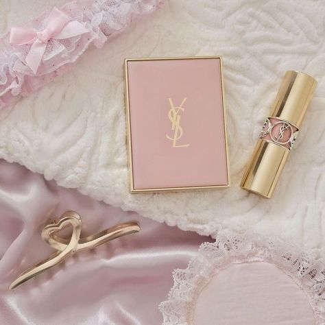 Cute Girly Makeup, Pink Ysl, Makeup Coquette, Girly Makeup, Color Of The Day, Coquette Pink, Old Money, Girly Things, Fashion Inspo