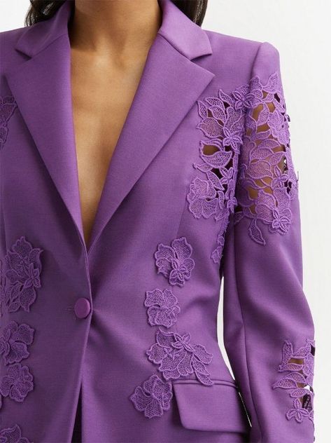 Ladies Suits, Fashion Dresses Formal, Lace Blazer, Single Breasted Blazer, Designer Blazers, Satin Evening Dresses, Woman Suit Fashion, Blazer Designs, Dress Indian Style