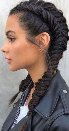 Dutch Fishtail, Dutch Fishtail Braid, Fishtail Braid Hairstyles, Fishtail Braids, Double Dutch, Long Box Braids, Braided Hairstyle, Fishtail Braid, Trending Hairstyles