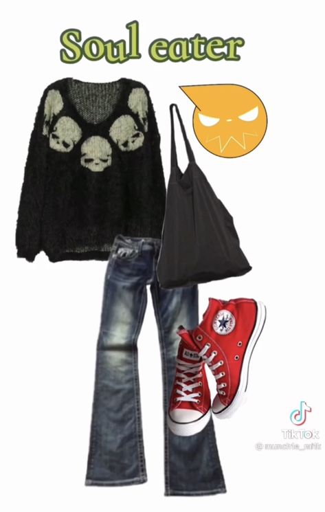 Soul Eater, Grunge Outfits, Look Book, Mood Board, Polyvore Image, Outfit Ideas, Clothes