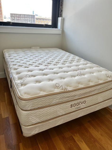 Saatva Classic Luxury Firm Mattress Review | POPSUGAR Home Saatva Mattress, Cozy Sheets, Style Me Pretty Living, Garage Sale Finds, Luxury Mattresses, Full Size Mattress, Mattresses Reviews, Relaxing Bedroom, Firm Mattress