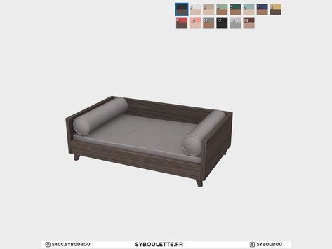 Sims 4 Cc Dog Stuff, Big Dog Beds, Sims Builds, Sims 4 Mods Clothes, Dog Bed Large, Dog Pet Beds, Labrador Dog, Sims 4 Cc, Dog Kennel