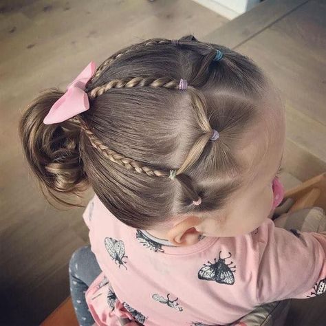 Toddler Hair Dos, Toddler Hairstyles Girl Fine Hair, Girls Hairdos, Cute Toddler Hairstyles, Girly Hairstyles, Easy Little Girl Hairstyles, Girl Hair Dos, Lil Girl Hairstyles, Girls Hairstyles Easy