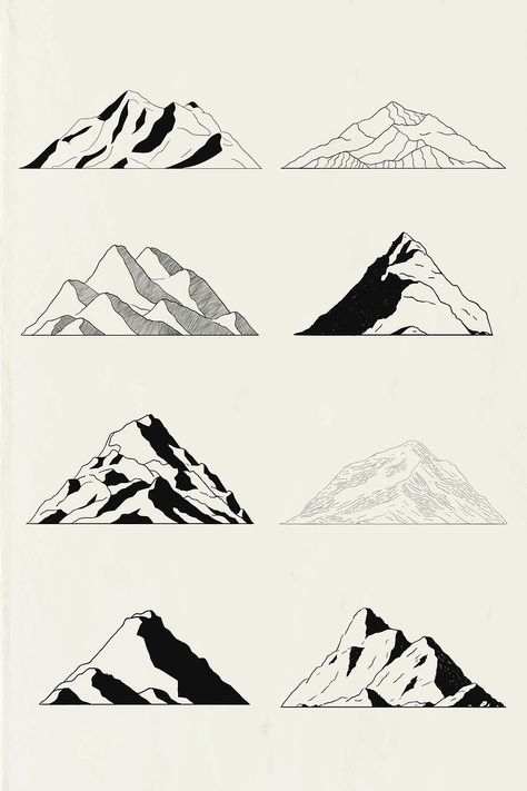 Background Mountain, Mountains Illustration, Vector Mountain, Mountain Sketch, Image Rock, Mountain Drawing, Graphisches Design, Mountain Illustration, Mountain Logos