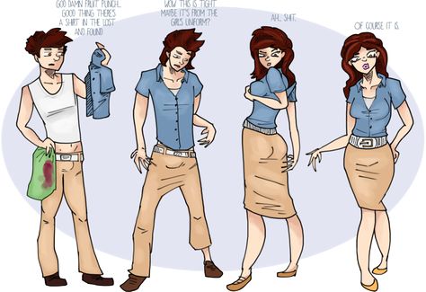 Not So Uniform After All - TG Transformation by Grumpy-TG on DeviantArt Kim Possible Genderswap, Before After Transformation Male Female, Trans Transformation, Transgender Before And After, Theatre Of The Absurd, Mtf-transition Timeline, Shenae Grimes, Trans Art, Lgbt Flag