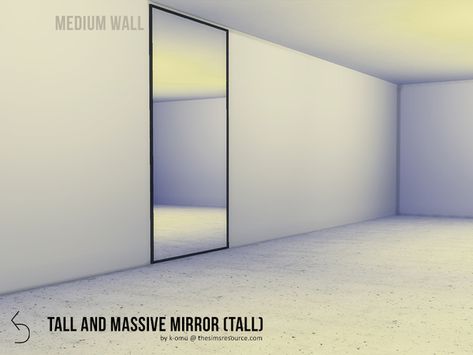 k-omu's Tall and Massive Mirror (tall) Sims 4 Wall Mirror Cc, Smart Mirror Sims 4 Cc, Sims 4 Wall Mirror, Sims 4 Cc Mirror Wall, Mirrors Sims 4 Cc, The Sims 4 Mirror Cc, Sims 4 Mirror Cc, Massive Mirror, Two Way Mirror