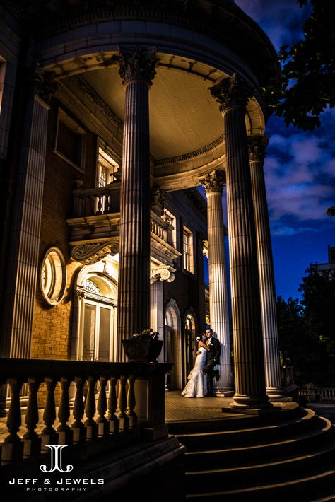 Denver wedding photographer | Grant Humphreys Mansion wedding photography www.jeffandjewels... #granthumphreyswedding #denverweddingphotography #denverwedding #nightshot #jeffandjewels Phantom Manor Stretching Portraits, Grant Humphreys Mansion, Greystone Mansion Engagement Photos, Turner Hill Mansion Wedding, Grant Humphreys Mansion Wedding, Gassaway Mansion Wedding, Denver Wedding Photography, Night Shot, Denver Wedding