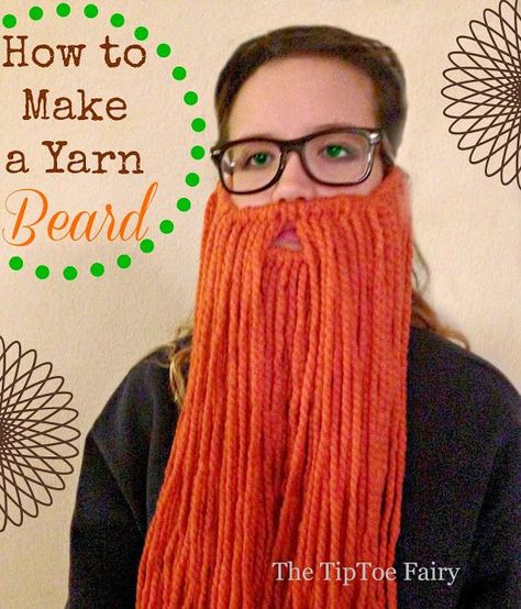 An easy way to make a yarn beard for any costume! Captain Blackbeard, Beard Tutorial, Beard Party, Yarn Beard, Leif Erikson, Diy Beard, Costume Diy, Color Guard, Beard Care