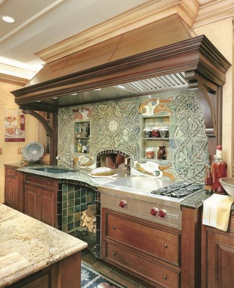 Large Corbels, Indoor Pizza Oven, Kitchen Expansion, Wolf Kitchen, Home Pizza Oven, Transitional Kitchen Design, Wood Oven, Erin Go Bragh, Unfinished Business