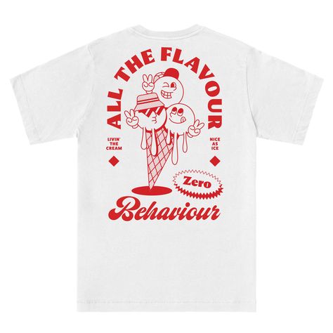 Here's One For The Summer Festival Vibes Collection. If You Like All The Flavour With Zero Behaviour. Get Involved, Livin' The Cream! Festival Tshirt Designs, Festival T-shirt, Festival Shirt Design, Retro T Shirt Designs, T Shirt Back Design, T Shirt Ideas Design, Summer Shirt Design, T Shirt Graphic Design, Festival Merch