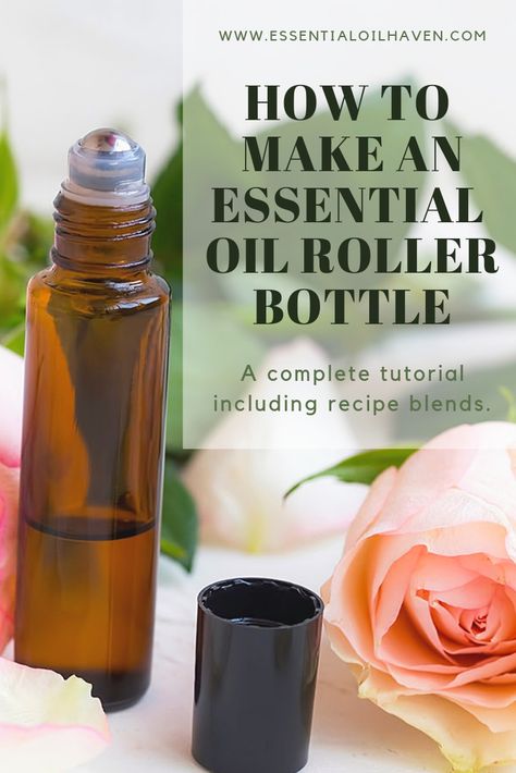 How to Make an Essential Oil Roller Bottle (including Blend Recipes!) #essentialoilhaven Essential Oil Rollers, Essential Oil Roller Bottle Recipes, Roller Bottle Recipes, Roller Bottle Blends, Diluting Essential Oils, Botanical Perfume, Essential Oils For Headaches, Making Essential Oils, Essential Oils For Sleep