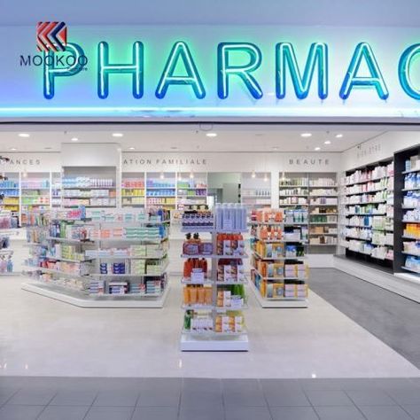 Store Counter Design, Warehouse Layout, Store Display Design, Shop Counter Design, Pharmacy Decor, Medical Furniture, Healthcare Interior Design, Hospital Pharmacy, Pharmacy Store