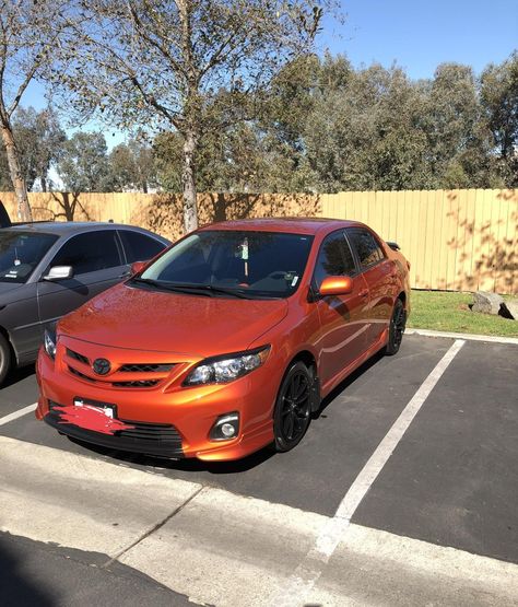 This orange is amazing 2012 Toyota Corolla Modified, Corolla 2012 Modified, Corolla 2013, Corolla 2012, Corolla Altis, Corolla 2009, Orange Car, Toyota 86, Exotic Sports Cars