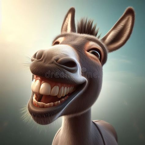 Cheerful donkey smiling. Generative AI royalty free stock photo Donkey Cute, Cute Donkey, Donkeys, Vector Pattern, Cute Illustration, Royalty Free Stock Photos, Royalty, Royalty Free, Stock Images