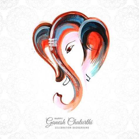 Ganesh Visharajan, Ganesh Chaturthi Creative Post, Ganesh Chaturthi Creative, Ganesh Chaturthi Greetings, Hindu Symbols, Biology Art, Poster Template Design, Image Transfers, Baba Image