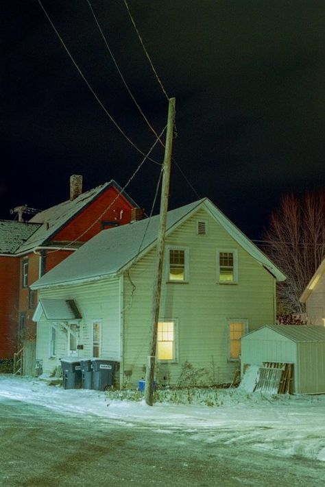 Midwest Emo Aesthetic, Midwest Emo, Tokyo Japan Travel, Street Lights, Night Landscape, Victorian Houses, Dream Living, Trailer Park, Through The Looking Glass