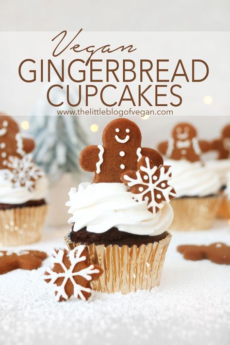 Man Cupcakes, Dairy Free Cream Cheese Frosting, Cinnamon Buttercream, Cupcakes For Men, Gingerbread Cupcakes, Dairy Free Cream Cheese, Vegan Gingerbread, Vegan Baking Recipes, Dairy Free Cream