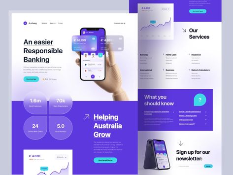 Web Design Inspiration Layout, Creative Market Design, Landing Page Inspiration, App Landing Page, Ui Design Website, Web Ui Design, Webpage Design, Website Design Layout, App Design Inspiration