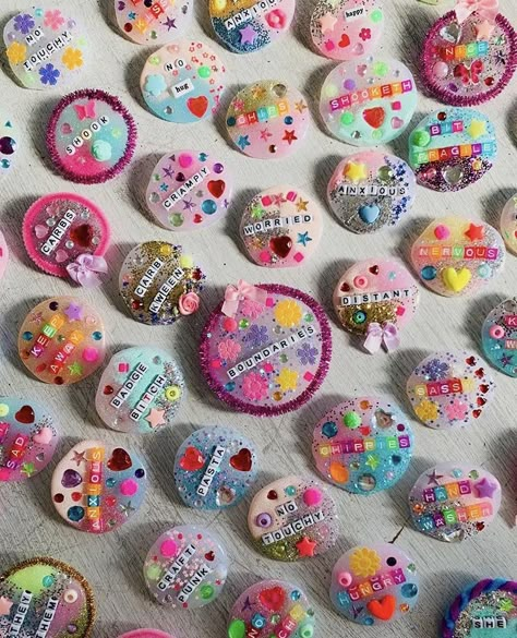 Rachel Burke, Wall Charm, Custom Badges, Rhinestone Art, October 2, Special One, Kids Art Projects, Art Plastique, Custom Wall