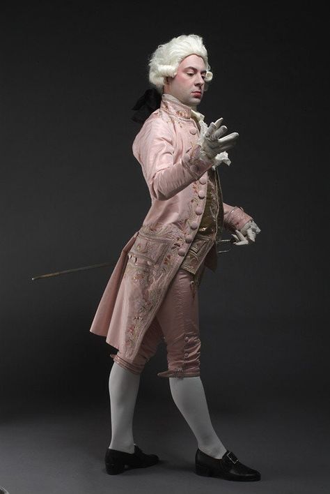 Theatre Outfit, Rococo Fashion, 18th Century Costume, 18th Century Clothing, 18th Century Fashion, Socks Shoes, Period Outfit, Pink Suit, Century Clothing