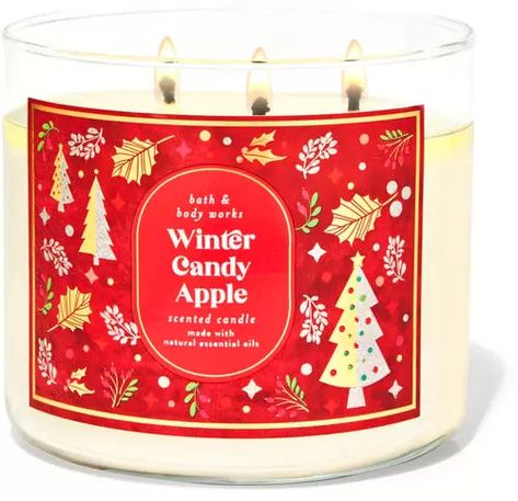 Apples Crisp, Apple Candle, Candle Bath, Bath & Body Works, Bath Body Works Candles, Winter Candy Apple, Apple Candles, Winter Candle, Christmas Scents