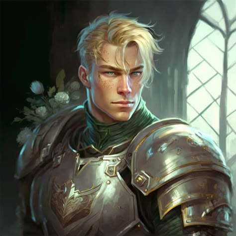 Bellenthor black, from the book 'Poder Omnipotent' Oath Of The Crown Paladin, Blonde Knight, Human Paladin Male, Human Paladin, Dnd Paladin, Blue Eyed Men, Prince Dragon, Spiritual Warrior, Pathfinder Character