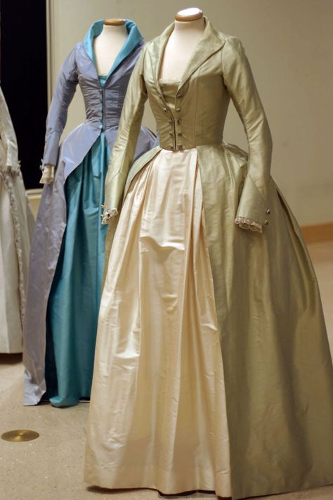 Redingote from Marie Antoinette - my someday wedding dress. 18th Century Dresses, 18th Century Gown, 1700 Fashion, Historical Gowns, American Duchess, 18th Century Dress, 18th Century Costume, 18th Century Clothing, Century Dress