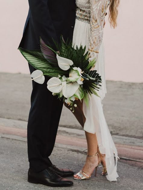 23 Tropical Bouquets to Add Some Island Vibes to Your Wedding | Junebug Weddings Ranunculus Wedding Bouquet, Tropical Bridal Bouquet, Orchid Bouquet Wedding, Tropical Wedding Bouquets, Protea Wedding, Peony Bouquet Wedding, Summer Wedding Bouquets, Tropical Bridal, Boda Mexicana