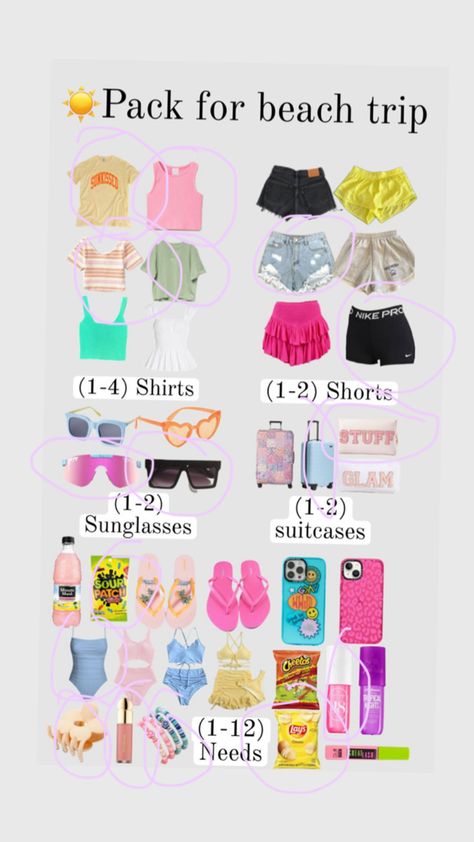 Florida Packing, Trip Essentials Packing Lists, Sleepover Stuff, Cody Johnson, Packing Lists, Packing Supplies, Trip Essentials, Casual Preppy Outfits, Vacation Packing