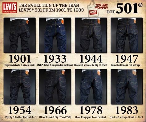 May 20, 1873: the day the blue jean was born. While the logo's evolution spans from 1901 to 1983, we know that was not the beginning nor is it anywhere near the end. Can you imagine life without blue jeans? They are definitely a staple in anyone's wardrobe...from the most humble to the richest of the rich with absolutely NO age limit! Levi 501 Jeans, Thelma Louise, Levis Vintage Clothing, Levis Vintage, Jean Vintage, Levi’s Jeans, 501 Jeans, Levi’s 501, Levi's 501