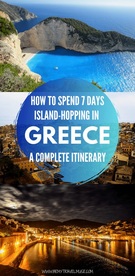 Greece is the perfect combination of affordable, beautiful, and delicious. When it comes to sailing around the Mediterranean, Greece is what dreams are made of! Here's a complete guide and itinerary to help you plan the most amazing island hopping excursion in Greece. Click to read now #Greece Greece In 7 Days, Sailing Greece Greek Islands, 7 Days In Greece Itinerary, 7 Day Greece Itinerary, Sailing In Greece, Catching Flights, Greek Islands To Visit, Greek Island Hopping, Greece Itinerary