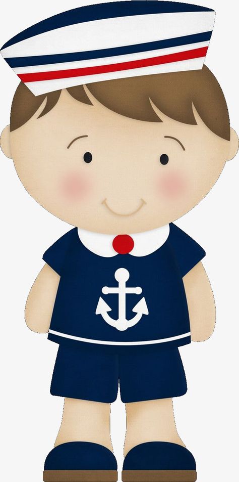 Nautical Clipart, Sailor Theme, Nautical Birthday, Nautical Party, Nautical Baby, Cartoon Boy, Cute Clipart, Boy Birthday Parties, Boy Party