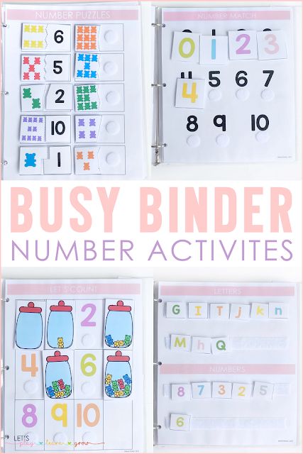 Numbers Busy Binder, Busy Book Mathematic, Busy Binder For Kindergarten, Prek Busy Binder, Kindergarten Busy Binders Free Printable, Free Printable Busy Books, Busy Book Kindergarten, First Grade Busy Binder, Number Busy Book