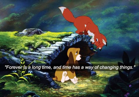 The Fox and the Hound (1981) | 27 Children's Movies That Are Wise Beyond Their Years Disney Amor, Animation Disney, Images Disney, The Hound, Film Disney, Disney Animals, The Fox And The Hound, Disney Kids, Disney Quotes