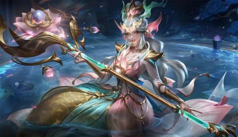 Splendid Staff Nami, League Of Legends Nami, Nami League Of Legends, Ahri Skins, Space Dragon, 4k Desktop Wallpapers, Legend Images, Instagram Animation, Ivy League Style