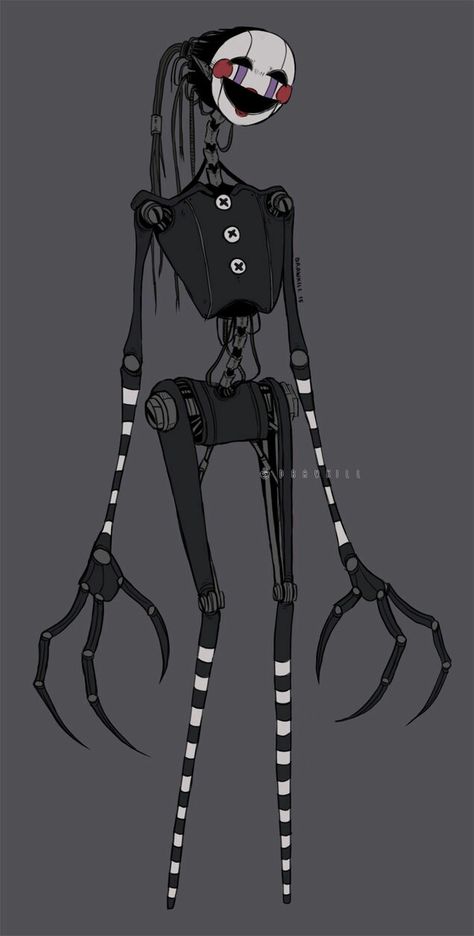 Oh! So scary! But I'm scarier! Marionette Tattoo, Marionette Fnaf, Fnaf Characters, Anime Fnaf, Fnaf Drawings, Fnaf Art, 영감을 주는 캐릭터, The Villain, Horror Game