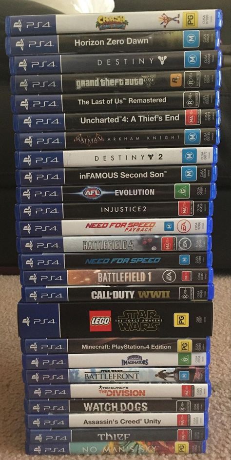 Aesthetic Playstation, Last Of Us Remastered, A Thief's End, Assassins Creed Unity, Video Game Room Design, Ps5 Games, Video Game Rooms, Playstation Games, Gaming Room Setup