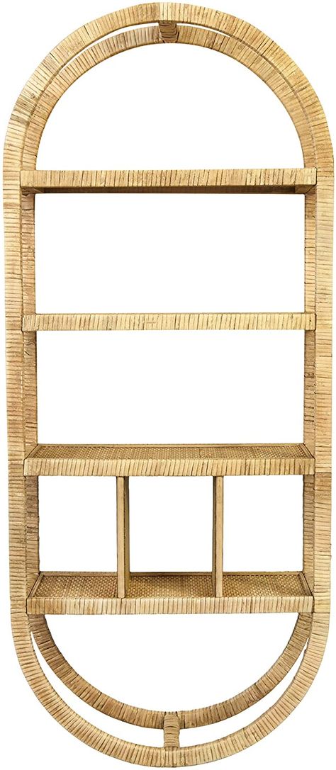 Rattan Wall Shelf, Wall Mounted Wood Shelves, Floating Storage Shelves, Cane Shelf, Rattan Wall Decor, Beige Home, Macrame Shelf, Corner Furniture, Quirky Decor