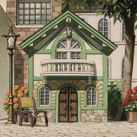 studio ghibli aesthetic background Personajes Studio Ghibli, Studio Ghibli Background, The Cat Returns, Ghibli Artwork, Studio Ghibli Movies, Studio Ghibli Art, Ghibli Movies, Ghibli Art, Howls Moving Castle