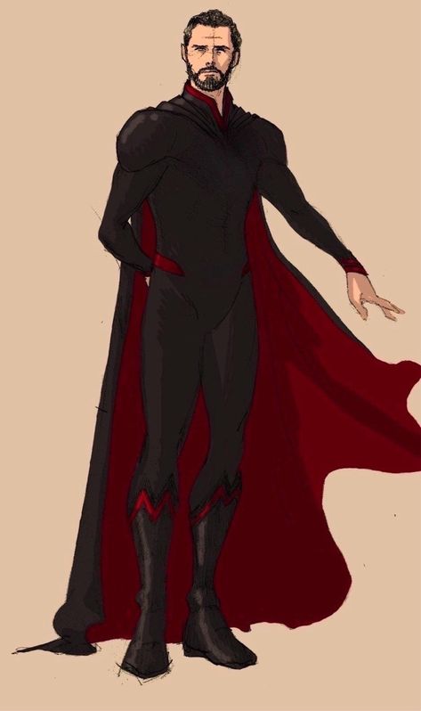 Medieval Superhero Design, Caped Superhero Design, Realistic Superhero Costumes, Viltrumite Suit, Super Suit Ideas, Black And White Superhero Suit, Superhero Suit Ideas Male, Super Suit Concept Art, Dc Oc Male