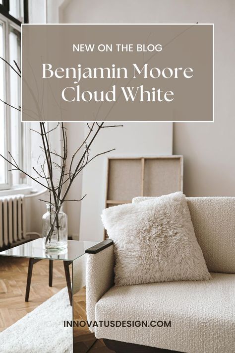 Benjamin Moore Cloud White, Off White Paint Colors, Off White Paint, White Paint Color, Benjamin Moore White, Off White Paints, Paint Color Inspiration, Color Schemes Colour Palettes, Paint Color Schemes