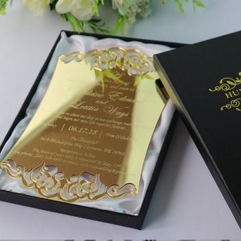 Princess Wedding Invitations, Expensive Wedding Invitations, Quinceñera Invitations, Laser Cut Mirror, Plexiglass Wedding Invitations, Fancy Wedding Invitations, Anniversary Invite, Business Events Invitation, Fashion Cards