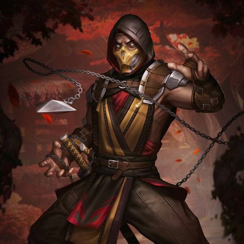 "Vengeance is mine." ― Scorpion MK11 Edition Scorpion is a character introduced in the new Mortal Kombat Mobile 2.0 Update. 1 Description 2 How to obtain 3 Abilities 3.1 Kombat Abilities 3.2 Passive Ability 3.3 Special Attacks 4 Synergies 4.1 Characters 4.2 Equipment 4.3 Support Cards 5 Gallery 5.1 Photos 5.2 Videos 6 Trivia This variation of Scorpion has an appearance similar to that of the first ever MK11 model, as seen in a surprise reveal trailer during The Game Awards 2018. Apart from the Claude Van Damme, Liu Kang, Video Game Art, Comic Heroes, Street Fighter, Dc Universe, Scorpion, Reptiles, Dc Comics