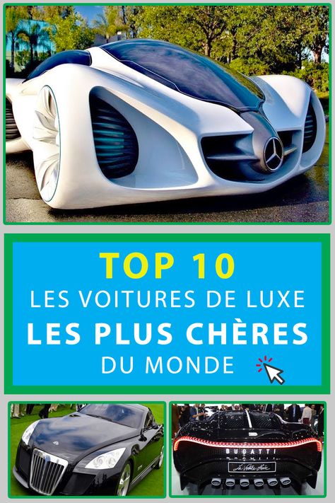 Dans ce classement TOP 10, nous vous dévoilons quelles sont les voitures les plus chères du monde. Les prix annoncés sont à peine croyables mais pourtant bien réels! #VoituresDeLuxe #VoituresCheres #Bugatti #Lamborghini La Pointe, Bugatti, Lamborghini, Ferrari, Top 10, Home Appliances