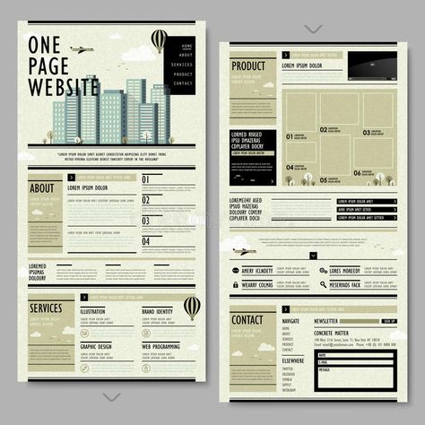 Newspaper Website, One Page Website Design, Retro Newspaper, Newspaper Fashion, Design Branding Identity, Material Design Background, One Page Website, Templates Free Design, Newspaper Design