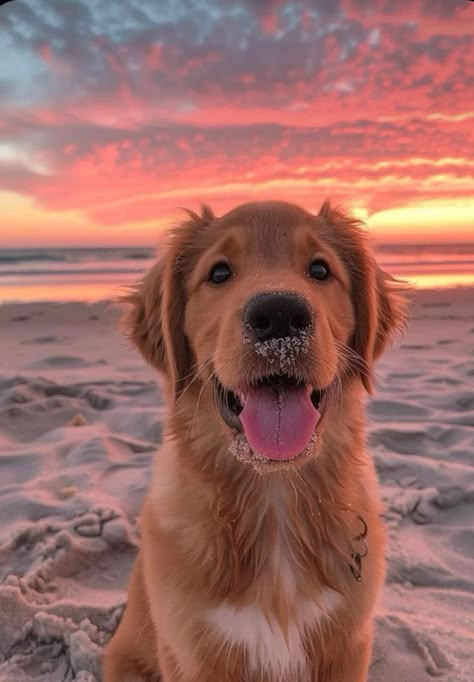 Sunset Backdrop, Dogs Images, Cute Dogs Images, The Golden Hour, Cute Animals Puppies, Very Cute Dogs, A Golden Retriever, Dream Dog, Pets Dogs