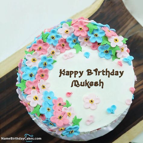 Happy Birthday Mukesh - Video And Images Birthday Wishes For Sweetheart, Happy Birthday Sister Cake, जन्मदिन की शु��भकामनाएं, Happy Birthday Photo Editor, Big Birthday Cake, Birthday Cake Writing, Happy Birthday Cake Photo, Birthday Wishes With Name, Pc Photo