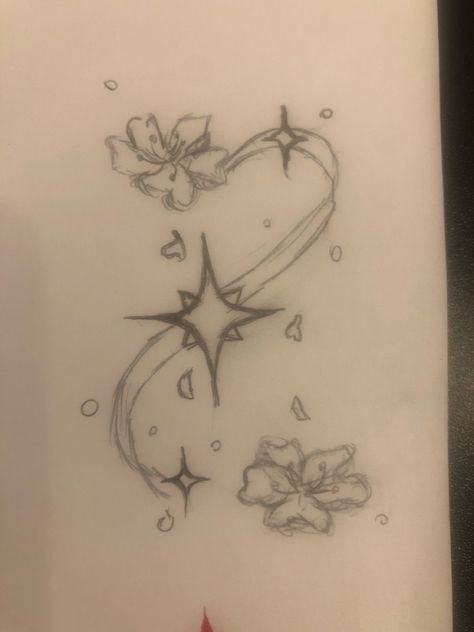 Coquette Drawing Ideas Easy, Things To Draw To Hang In Your Room, Pretty Hand Drawing, Things To Draw When Bored Aesthetic, Hand Henna Flower, Pretty Designs To Draw, Star Flower Drawing, Coquette Things To Draw, Drawing Ideas On Paper